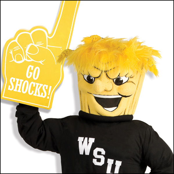 WuShock with foam finger